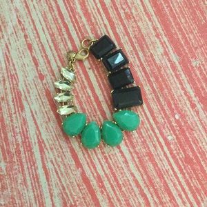 Vintage J.Crew Mixed Colored Gem Bracelet